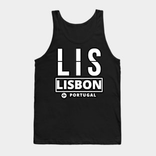 LIS - Lisbon airport code Tank Top